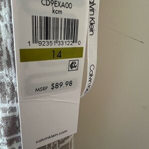 Calvin Klein Gray Patterned Garment